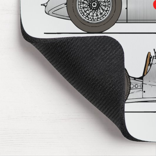 Oldtimer Zilveren Pijl Duitsland 1939 Auto-Unie Muismat (Hoek)