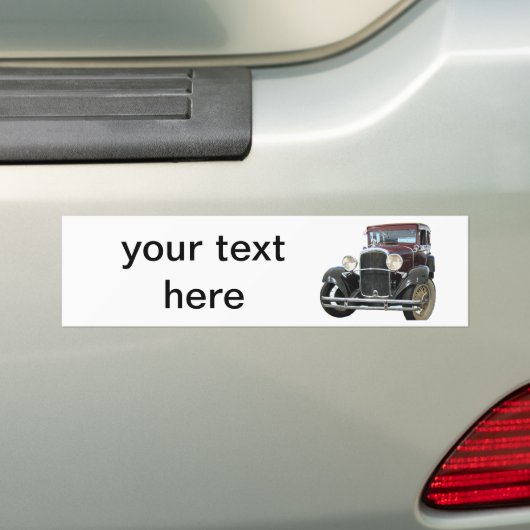 oldtimers bumpersticker (Op auto)