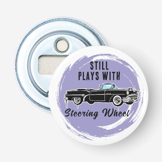 oldtimers button flesopener (Voorkant)