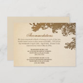 oldtimers ontwerp van oldtimage bruiloft informatiekaartje (Voorkant / Achterkant)