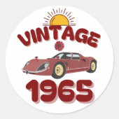 oldtimers ronde sticker (Voorkant)