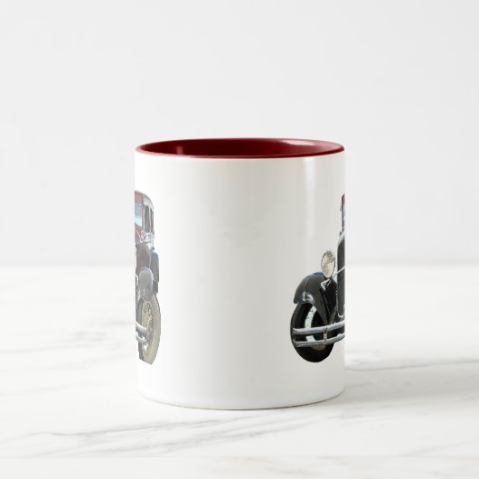 oldtimers tweekleurige koffiemok (Center)