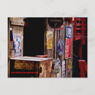 OldWest, Fort Worth Stockyards Bar Briefkaart