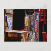 OldWest, Fort Worth Stockyards Bar Briefkaart (Voorkant)