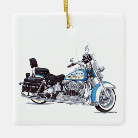 Ole Blue Keramisch Ornament (Voorkant)