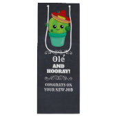 Ole' en Hooray Cute Green Cactus Wijn Cadeautas (Voorkant)