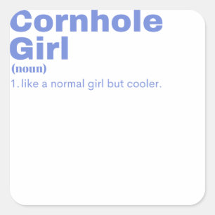 ole Girl - Cornhole Vierkante Sticker