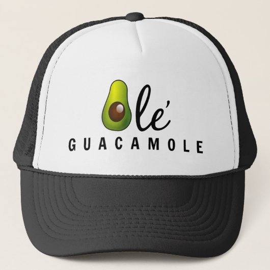 Ole Guacamole Avocado Humor Trucker Pet (Voorkant)