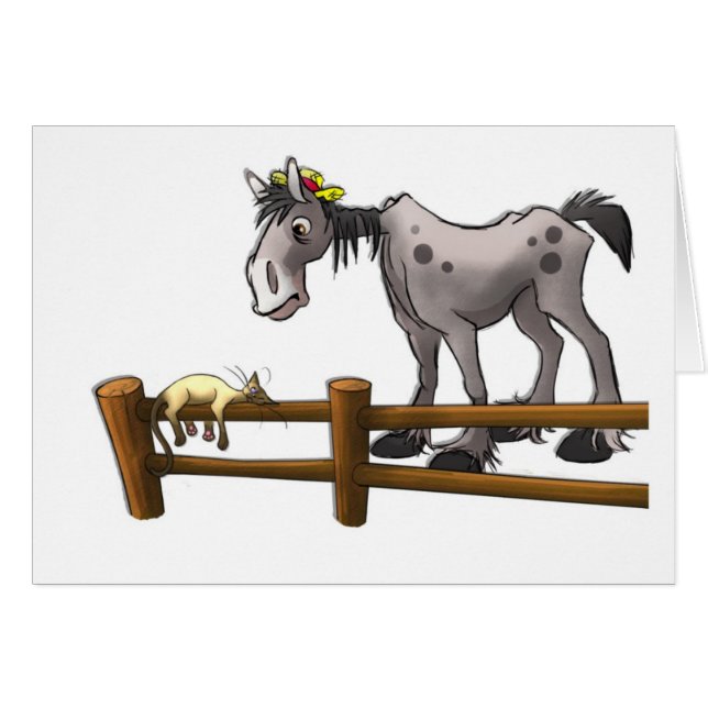 ole' hossie en lazy ole barncat (Voorkant Horizontaal)