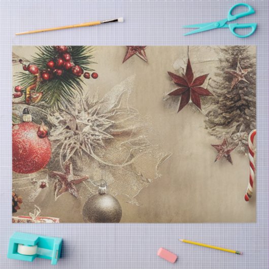 Ole-kerstontwerpserie #6 Weefselpapier Tissuepapier (Craft)