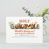 OLÉ LATEN WE FIESTA Heilige Guacamole Verjaardag Kaart (Staand voorkant)