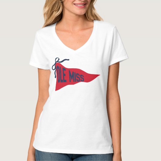 OLE MISS DENIM T-SHIRT (Voorkant)
