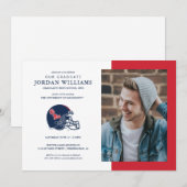 Ole Miss Football helm | Donkerblauw Aankondiging (Voorkant / Achterkant)