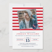 Ole Miss Football helm | Donkerblauw Aankondiging (Voorkant)