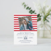 Ole Miss Football Helm | Donkerblauw Aankondigingskaart (Staand voorkant)