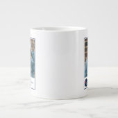 Ole Miss Football helm | Donkerblauw Grote Koffiekop (Voorkant)