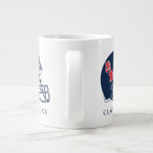 Ole Miss Football helm | Donkerblauw Grote Koffiekop (Achterkant)