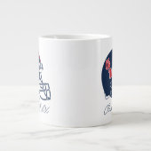 Ole Miss Football helm | Donkerblauw Grote Koffiekop (Voorkant)