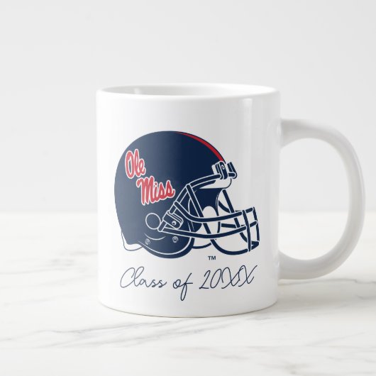 Ole Miss Football helm | Donkerblauw Grote Koffiekop (Rechts)
