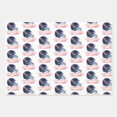 Ole Miss Football helm | Donkerblauw Inpakpapier Vel (Voorkant 2)