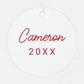 Ole Miss Football helm | Donkerblauw Metalen Ornament (Achterkant)