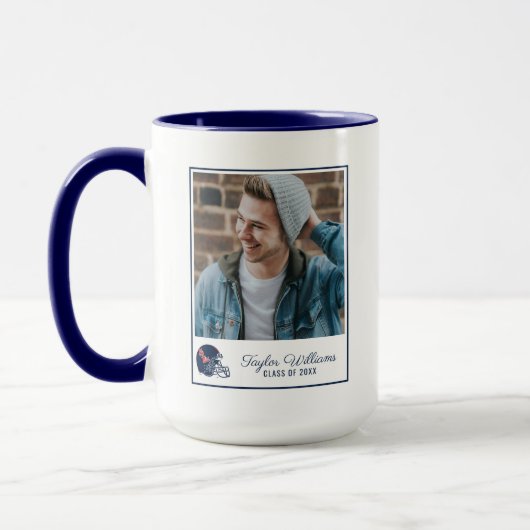 Ole Miss Football helm | Donkerblauw Mok (Links)