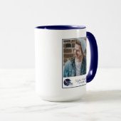 Ole Miss Football helm | Donkerblauw Mok (Voorkant rechts)