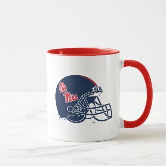 Ole Miss Football helm | Donkerblauw Mok (Rechts)