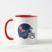 Ole Miss Football helm | Donkerblauw Mok (Links)