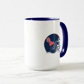 Ole Miss Football helm | Donkerblauw Mok (Voorkant rechts)