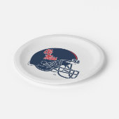 Ole Miss Football helm | Donkerblauw Papieren Bordje (Gekanteld)