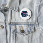 Ole Miss Football helm | Donkerblauw Ronde Button 5,7 Cm (In situ)