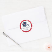 Ole Miss Football helm | Donkerblauw Ronde Sticker (Envelop)