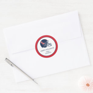 Ole Miss Football helm   Donkerblauw Ronde Sticker