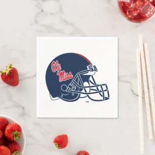 Ole Miss Football helm   Donkerblauw Servet