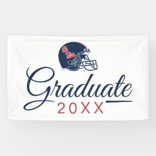 Ole Miss Football helm   Donkerblauw Spandoek