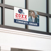 Ole Miss Football helm | Donkerblauw Spandoek (Buitenkant Gebouw)