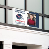 Ole Miss Football helm | Donkerblauw Spandoek (Buitenkant Gebouw)