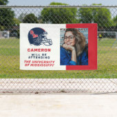 Ole Miss Football helm | Donkerblauw Spandoek (Insitu)