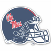 Ole Miss Football helm | Donkerblauw Sticker (Voorkant)