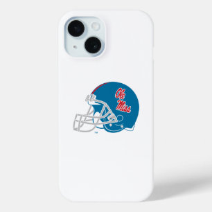 Ole Miss Football helm   Lichtblauw iPhone 15 Case
