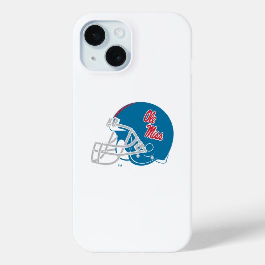 Ole Miss Football helm | Lichtblauw Case-Mate iPhone Case (Achterkant)