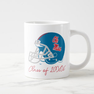 Ole Miss Football helm   Lichtblauw Grote Koffiekop