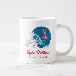 Ole Miss Football helm   Lichtblauw Grote Koffiekop