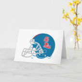 Ole Miss Football helm | Lichtblauw Kaart (Gele Bloem)