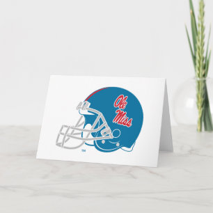 Ole Miss Football helm   Lichtblauw Kaart