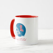 Ole Miss Football helm | Lichtblauw Mok (Voorkant links)