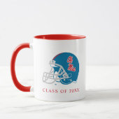 Ole Miss Football helm | Lichtblauw Mok (Links)