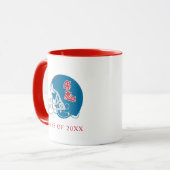 Ole Miss Football helm | Lichtblauw Mok (Voorkant links)