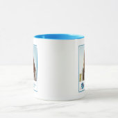 Ole Miss Football helm | Lichtblauw Mok (Midden)